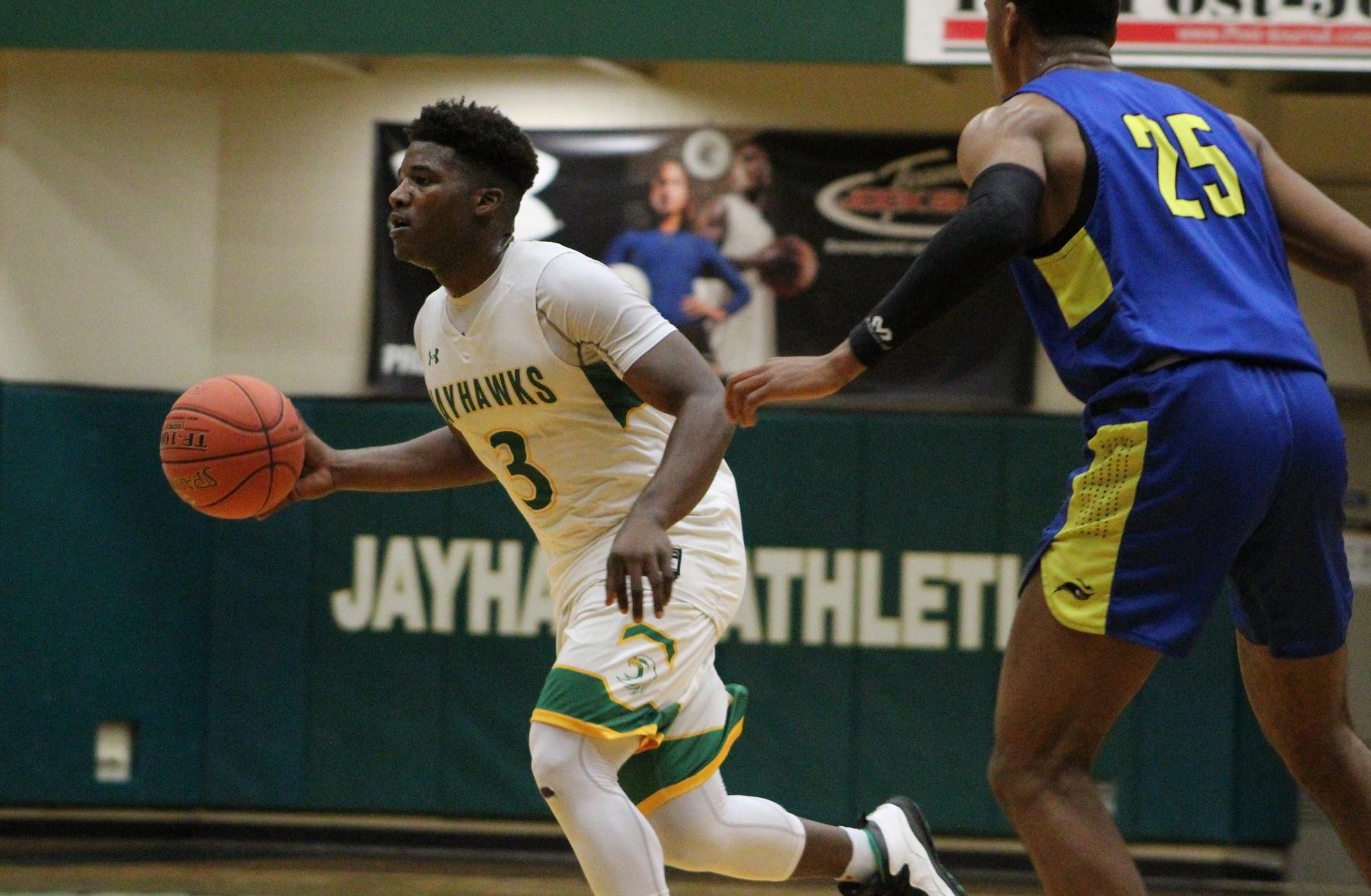 Jayhawks Knockoff the Thunderwolves at Home