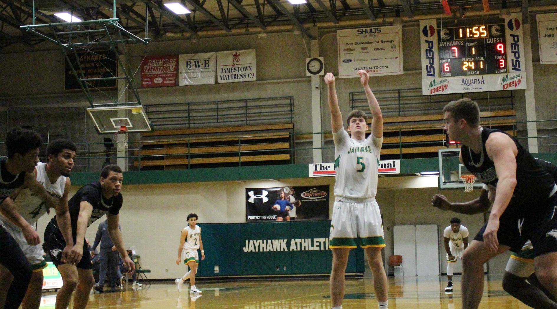 Jayhawks Have Six Player Score Double-Digits Against Lackawanna College
