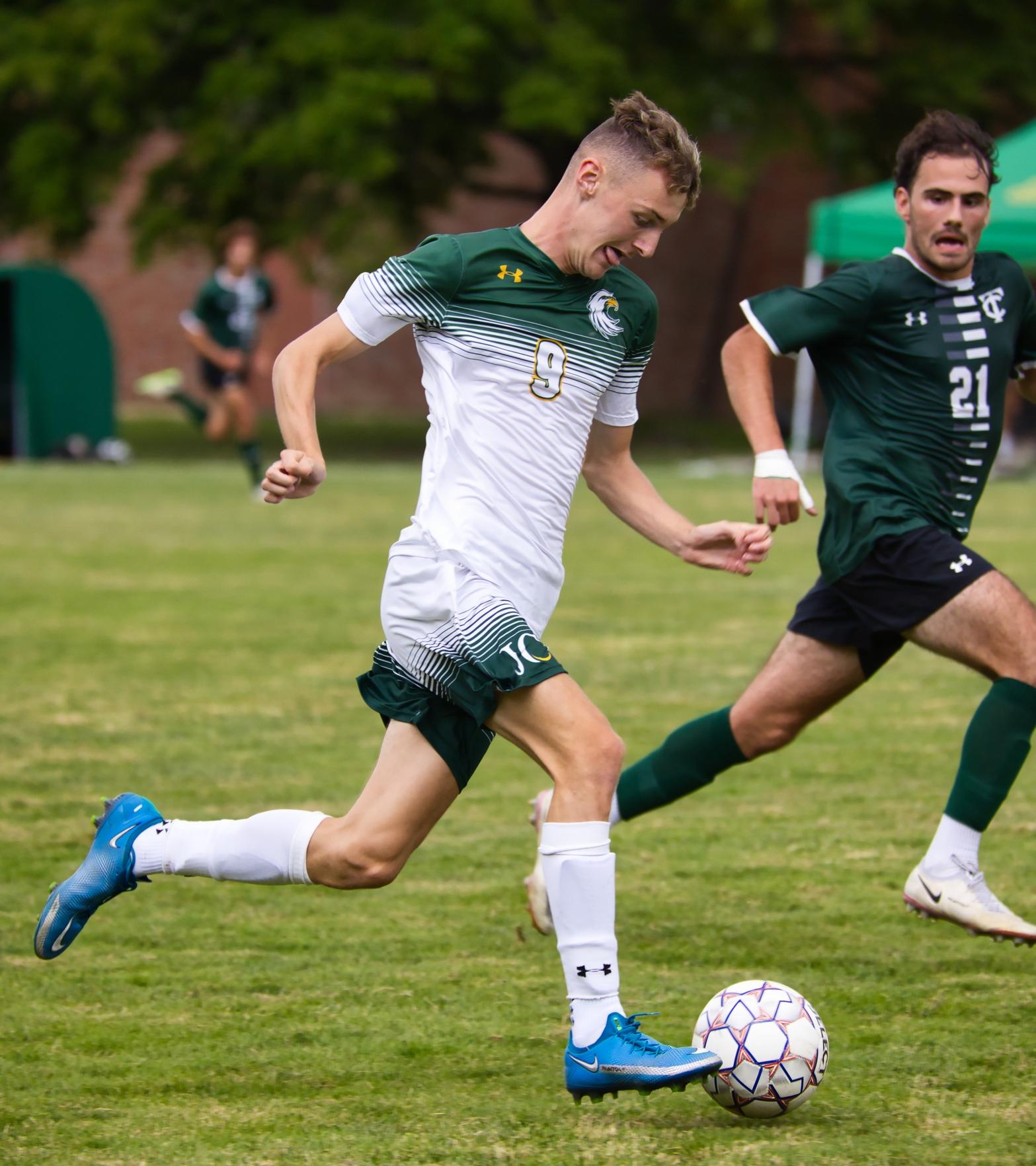 Watt's Hat Trick Helps Jayhawks Cruise Past The Red Hawks