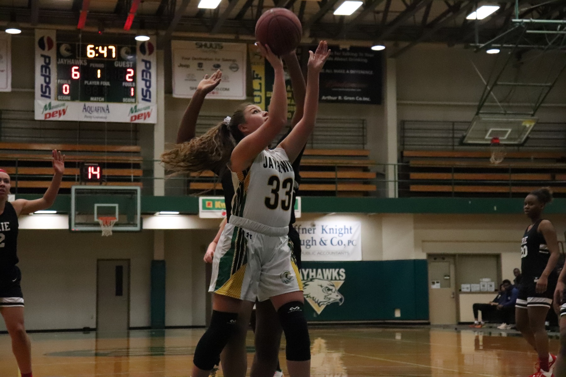 Jayhawks cruise past the Kats in region action