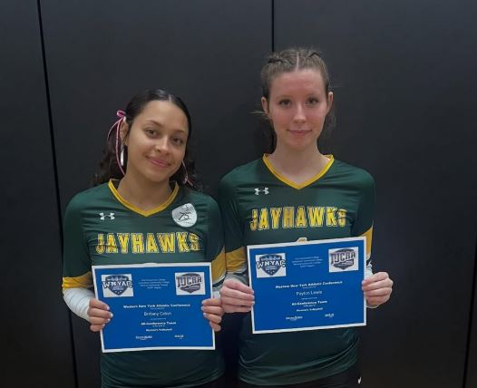 JCC's Volleyball Season Ends in WNYACs; Lewis, Colon Make All-Conference Team
